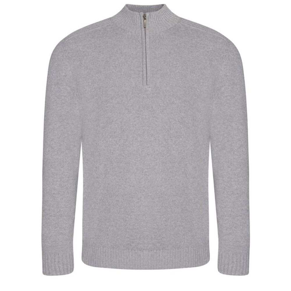 Ecologie Mens Wakhan Zip Neck Sweater / Heather